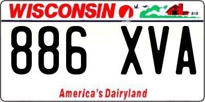 WI license plate 886XVA