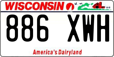 WI license plate 886XWH