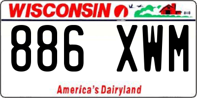 WI license plate 886XWM
