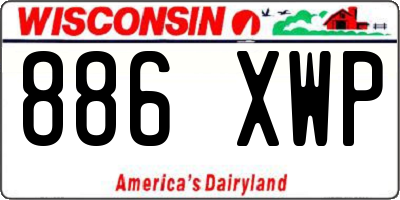 WI license plate 886XWP