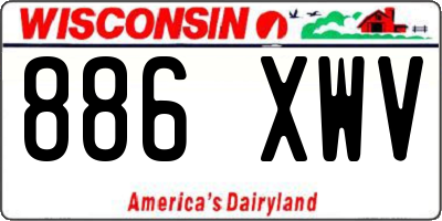 WI license plate 886XWV