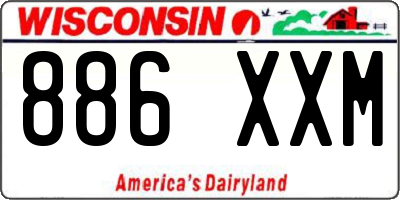 WI license plate 886XXM