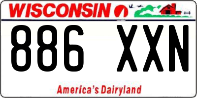 WI license plate 886XXN