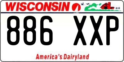 WI license plate 886XXP