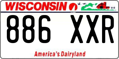 WI license plate 886XXR