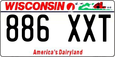 WI license plate 886XXT