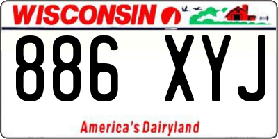 WI license plate 886XYJ