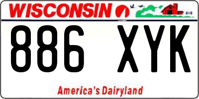 WI license plate 886XYK