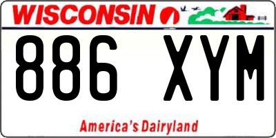 WI license plate 886XYM