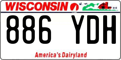 WI license plate 886YDH