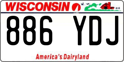 WI license plate 886YDJ
