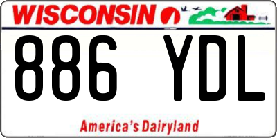 WI license plate 886YDL