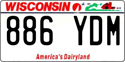 WI license plate 886YDM