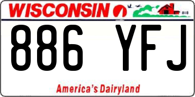 WI license plate 886YFJ