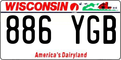WI license plate 886YGB