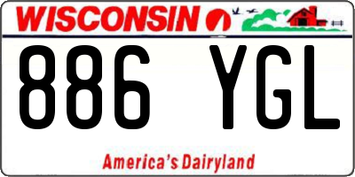 WI license plate 886YGL