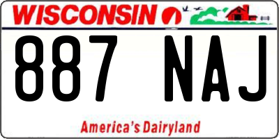 WI license plate 887NAJ