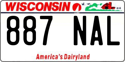 WI license plate 887NAL