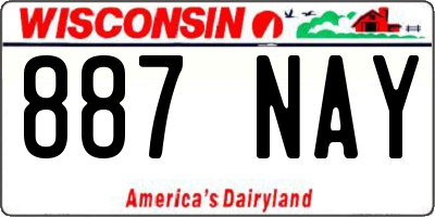 WI license plate 887NAY