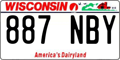 WI license plate 887NBY