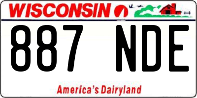 WI license plate 887NDE