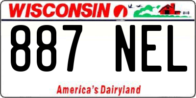 WI license plate 887NEL