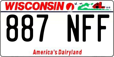 WI license plate 887NFF