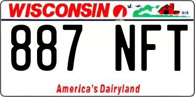 WI license plate 887NFT