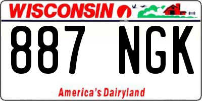 WI license plate 887NGK