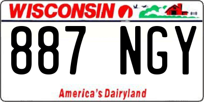 WI license plate 887NGY