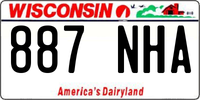 WI license plate 887NHA