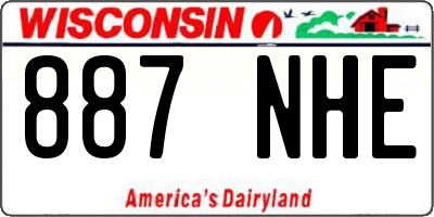 WI license plate 887NHE