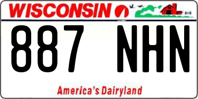 WI license plate 887NHN