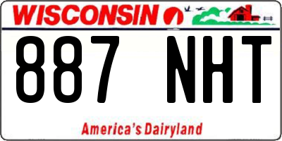 WI license plate 887NHT