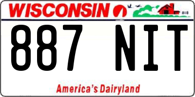 WI license plate 887NIT