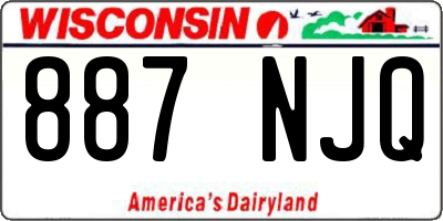 WI license plate 887NJQ