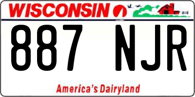 WI license plate 887NJR