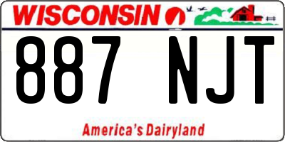 WI license plate 887NJT