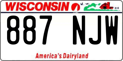 WI license plate 887NJW