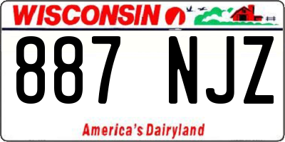 WI license plate 887NJZ