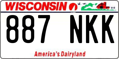 WI license plate 887NKK