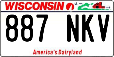WI license plate 887NKV