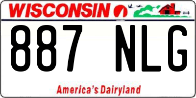 WI license plate 887NLG