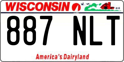 WI license plate 887NLT