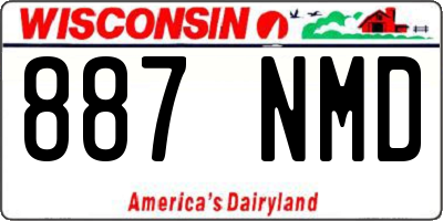 WI license plate 887NMD
