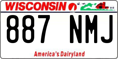 WI license plate 887NMJ