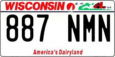 WI license plate 887NMN