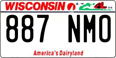 WI license plate 887NMO
