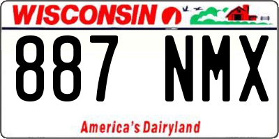WI license plate 887NMX