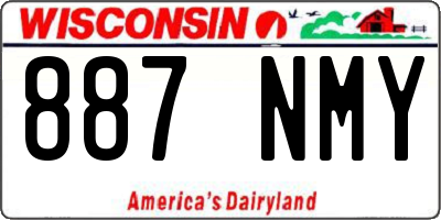 WI license plate 887NMY